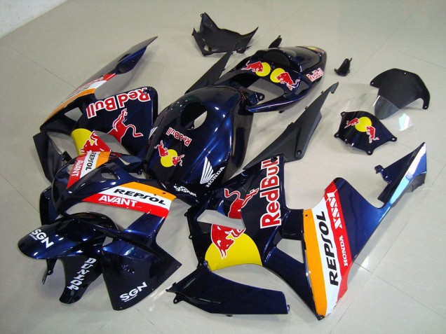 Dunkel blau Rot Bull Repsol Honda CBR 600 RR 05-06 Verkleidungen