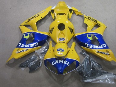 Gelb Blau Camel Honda CBR 1000 RR 06-07 Verkleidungen