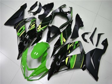 Grün Schwarz Kawasaki ZX6R 13-18 Vollverkleidung