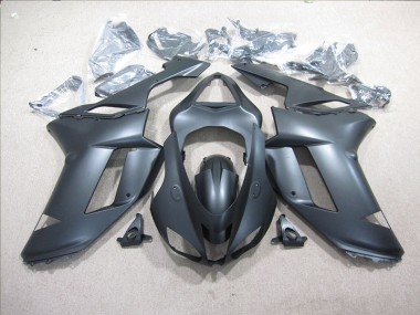 Schwarz Kawasaki ZX6R 07-08 Verkleidungen Komplett Sets