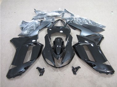 Schwarz Kawasaki ZX6R 07-08 Vollverkleidung