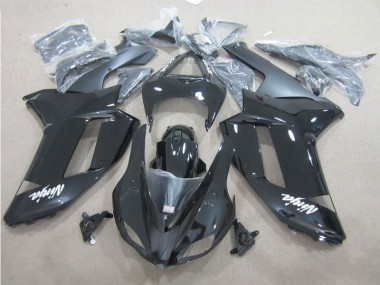 Schwarz Weiß Kawasaki ZX6R 07-08 Verkleidungen